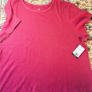 NWT Fuchsia Ribbed Tee Size 3X